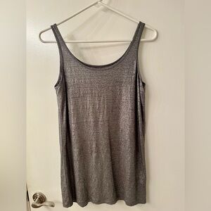 Eileen Fisher Shimmering Gray Tank Top